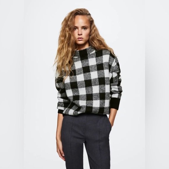 Mango monochrome knit sweater size M - Picture 2 of 8